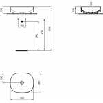 Накладной умывальник Ideal Standard Atelier LINDA Vessel T440001